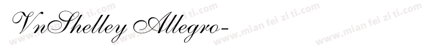 VnShelley Allegro字体转换